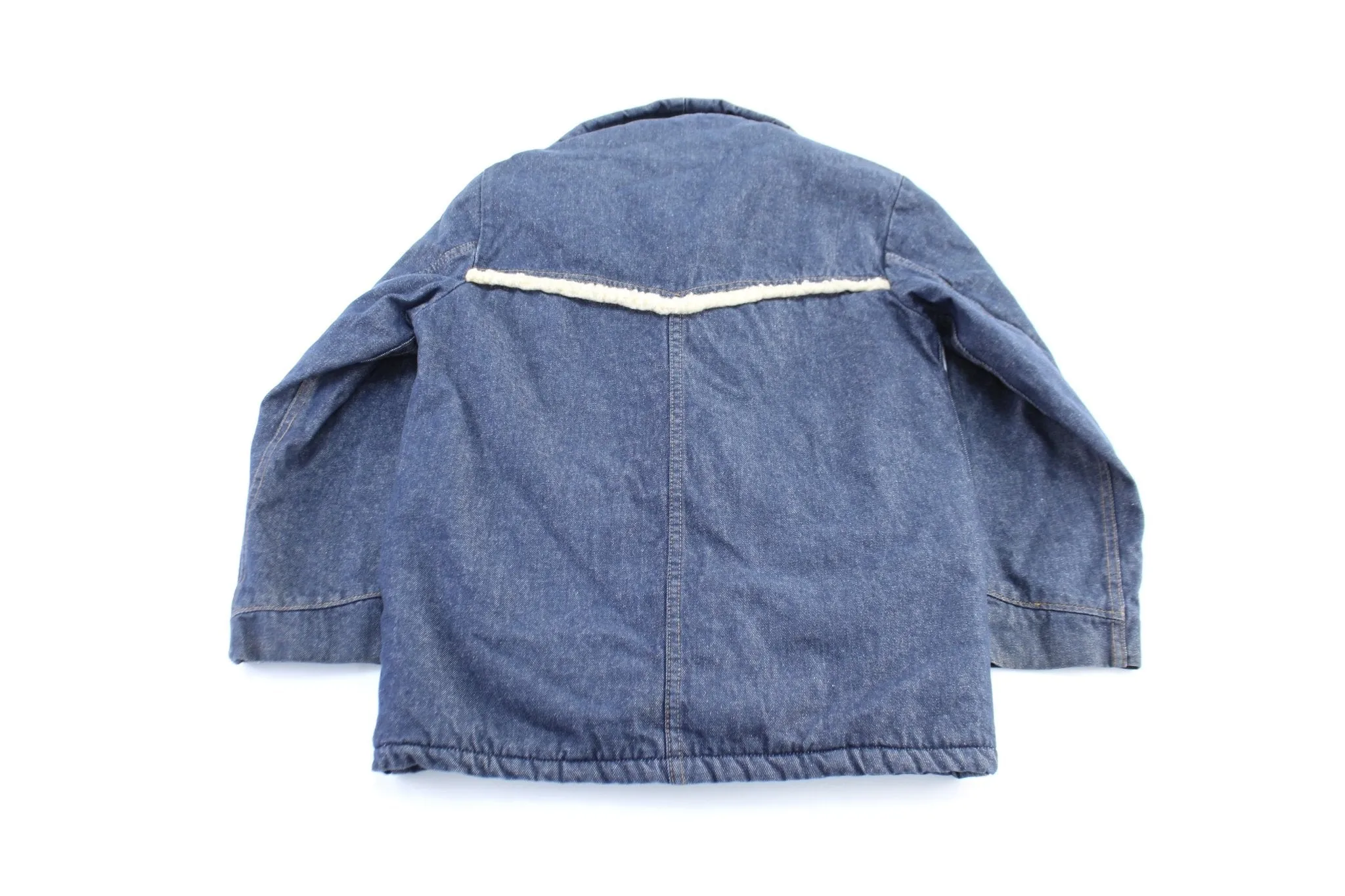 70's Roebucks Sherpa Lined Denim Trucker Jacket