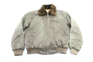 80's Sears Work N' Leisure Green Bomber Zip Up Jacket