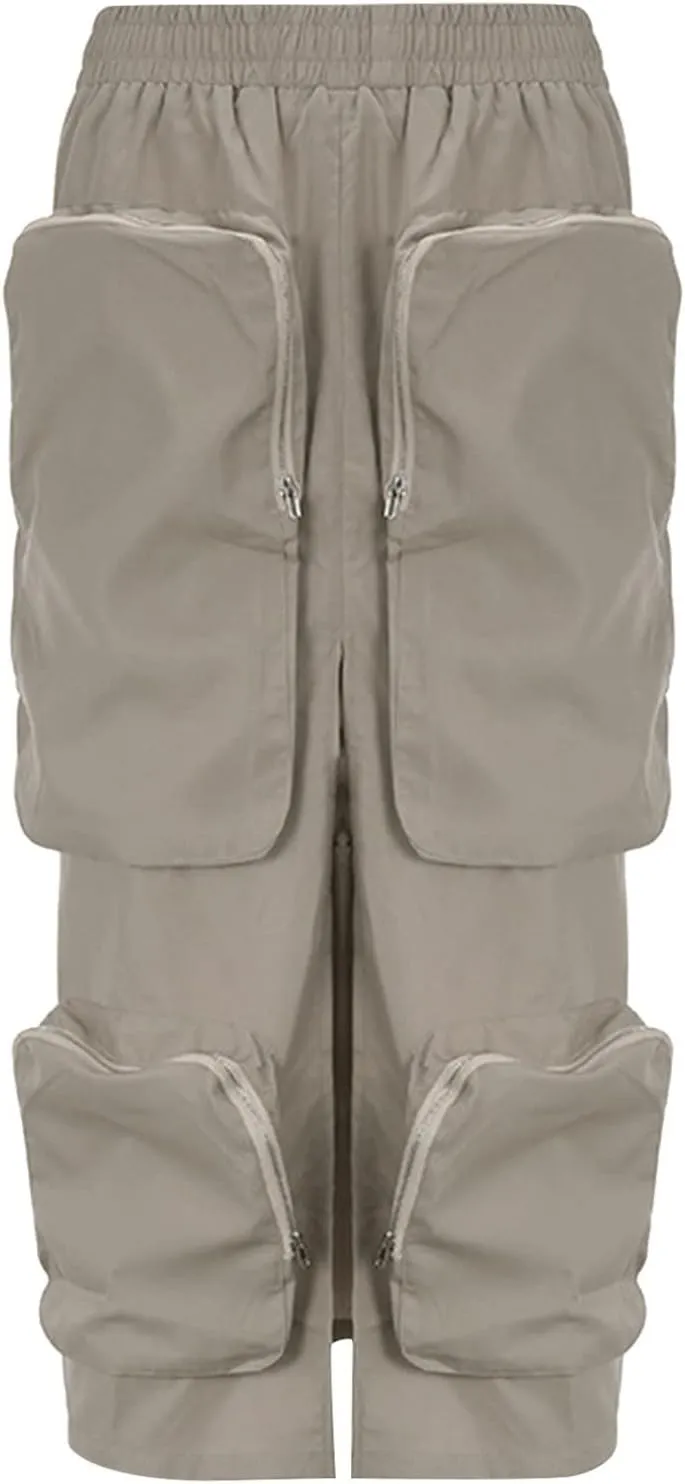 Cargo Skirts for Women Loose Maxi Skirts for Women Low Waist Loose Fit Casual Skirts with Multi Pockets Tennis
