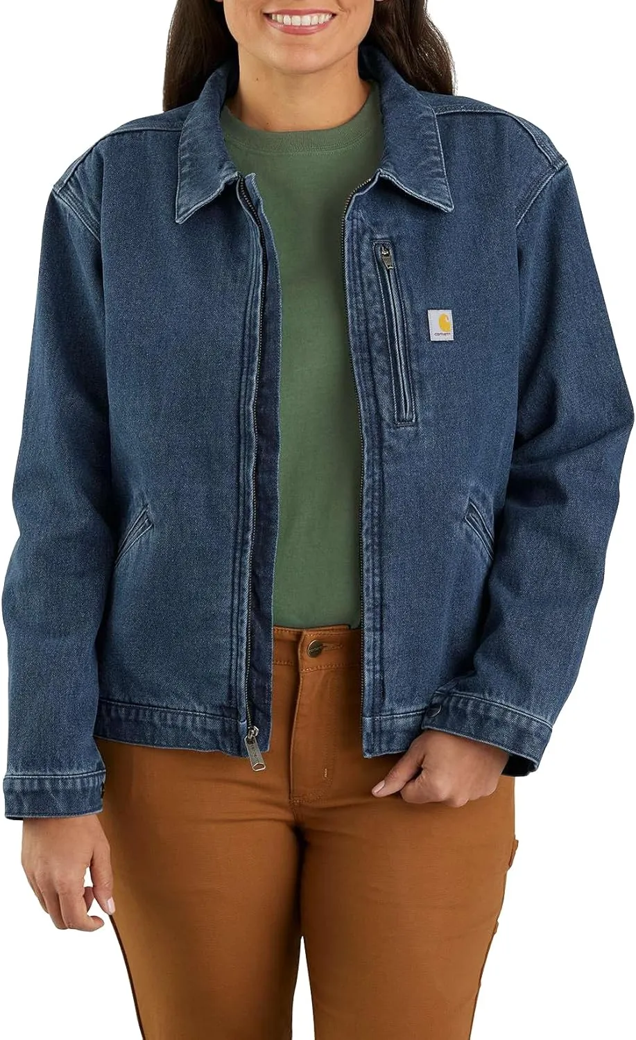 Carhartt Men's Loose Fit Denim Detroit Jacket