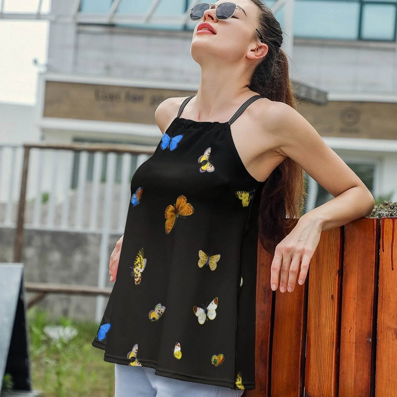 Loose Halter Neck Camisole (N01) Printed Camisole