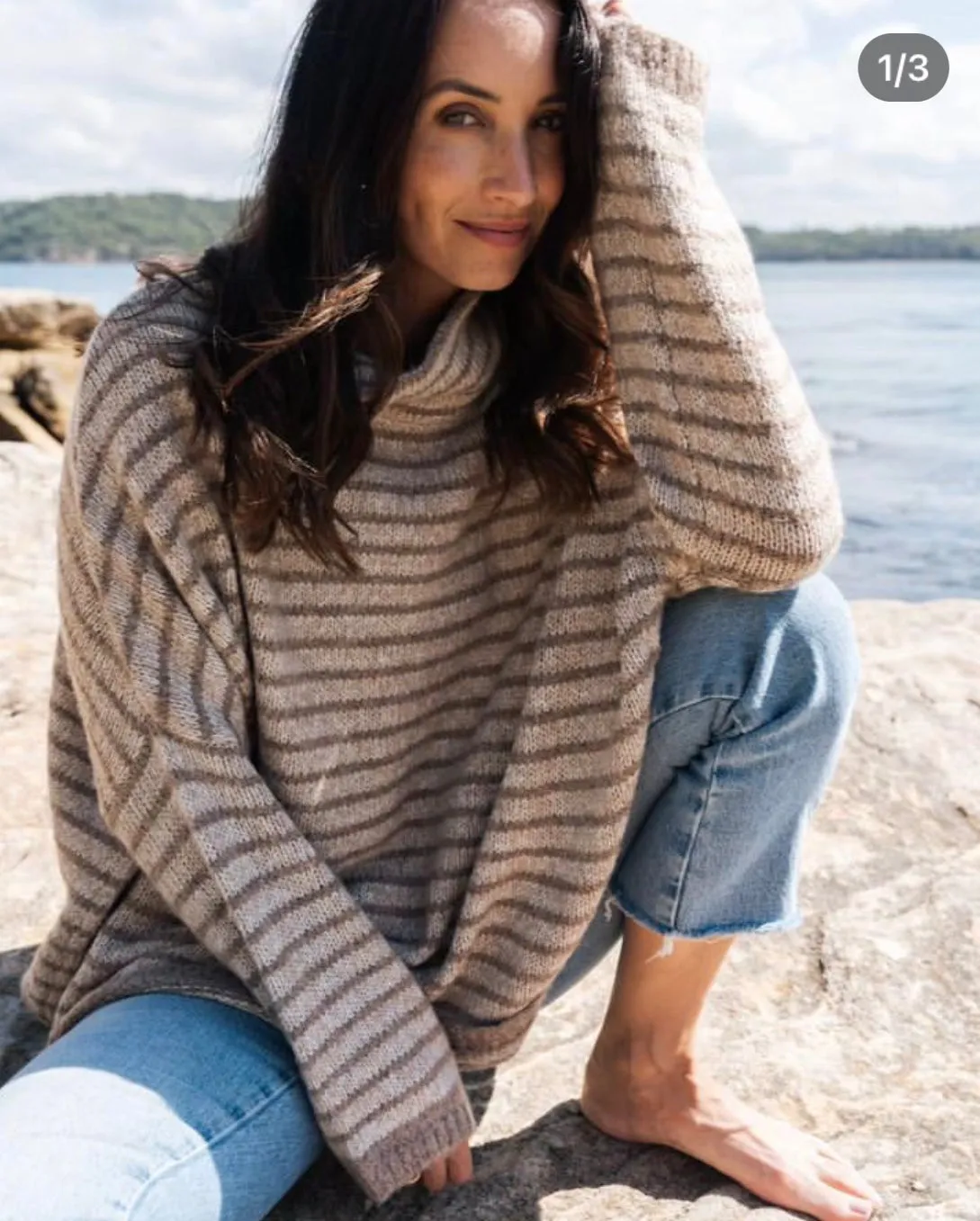Oversized Striped Jumper