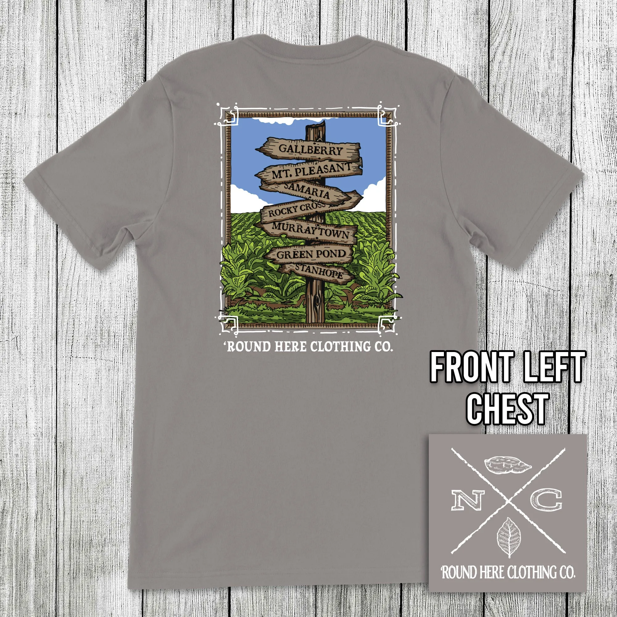 Round Here Clothing Tobacco Crossroads Gallberry