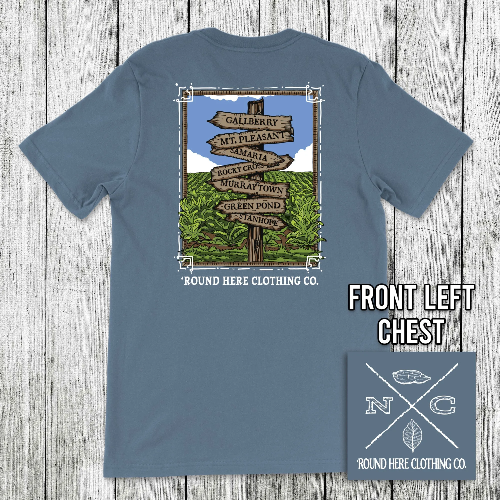 Round Here Clothing Tobacco Crossroads Gallberry