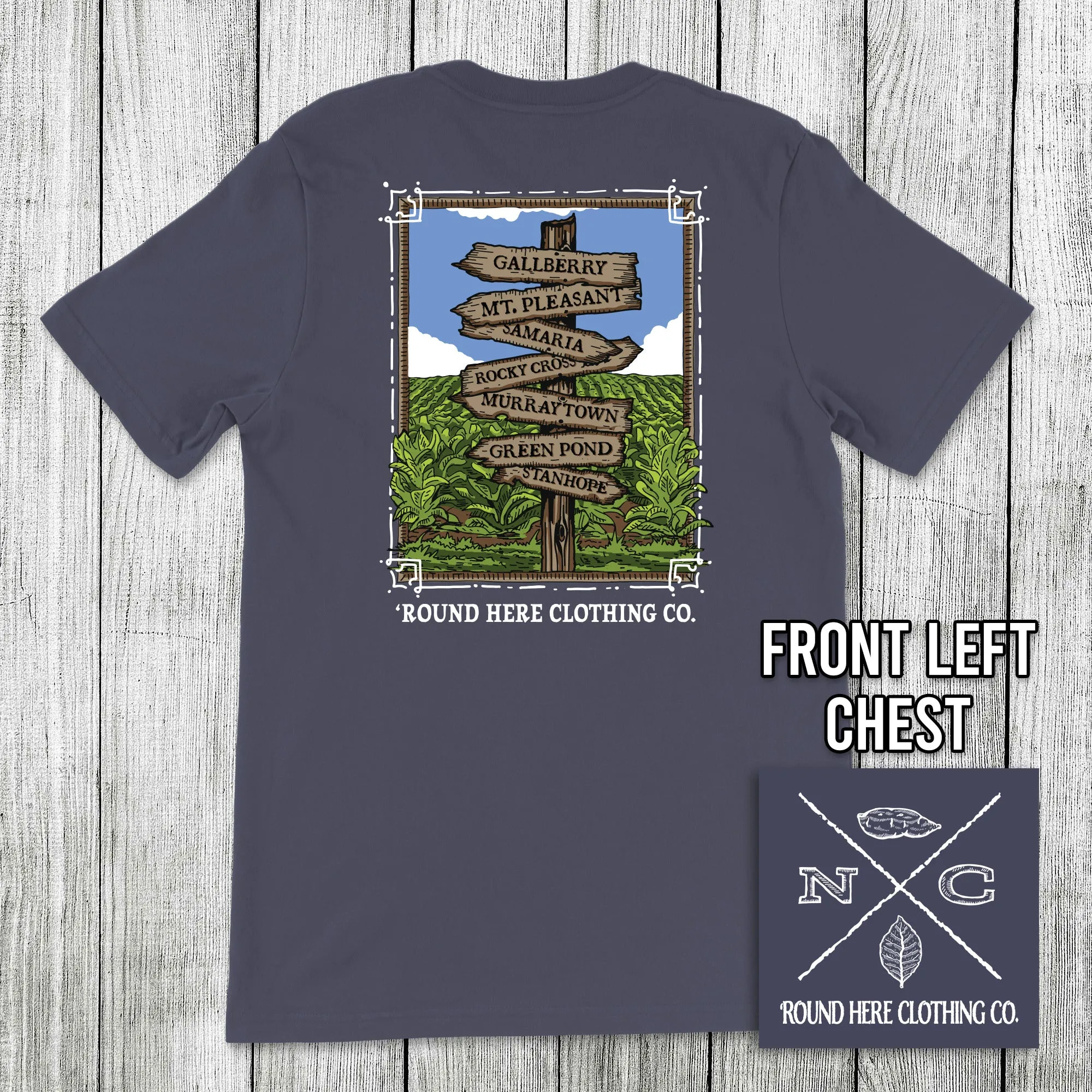 Round Here Clothing Tobacco Crossroads Gallberry