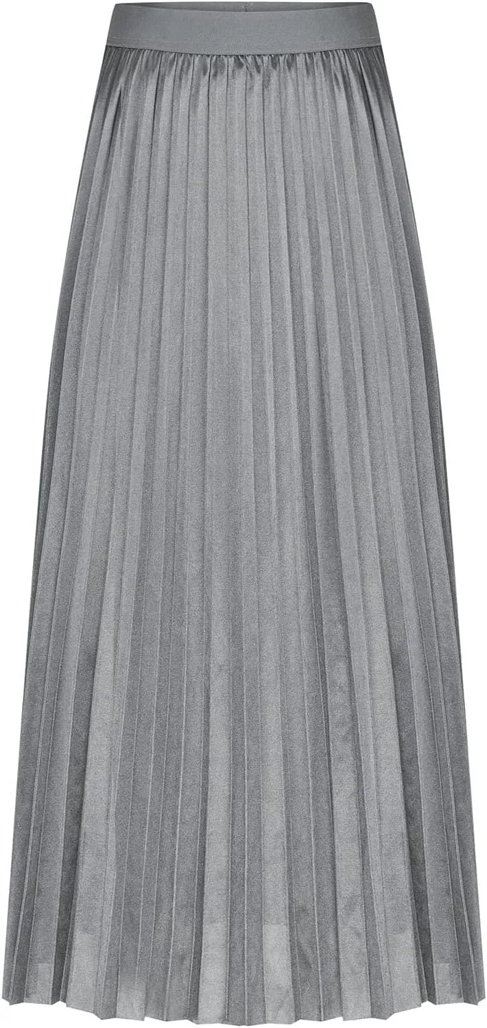 Women Ruched High Cut Basic Long Loose Fit Long Plus Size Skirt for Women Skorts 2025 Fashion