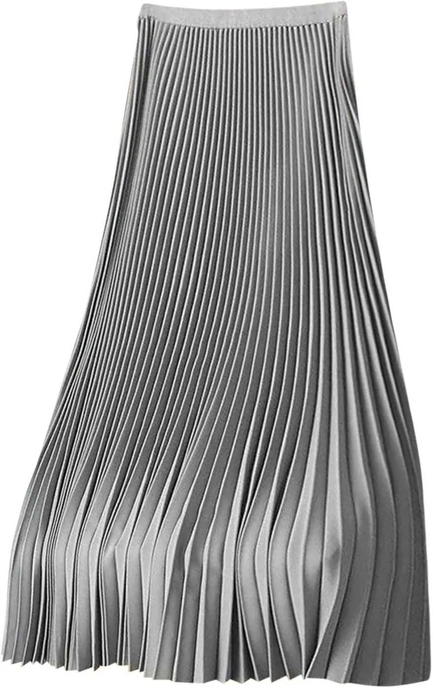 Women Ruched High Cut Basic Long Loose Fit Long Plus Size Skirt for Women Skorts 2025 Fashion