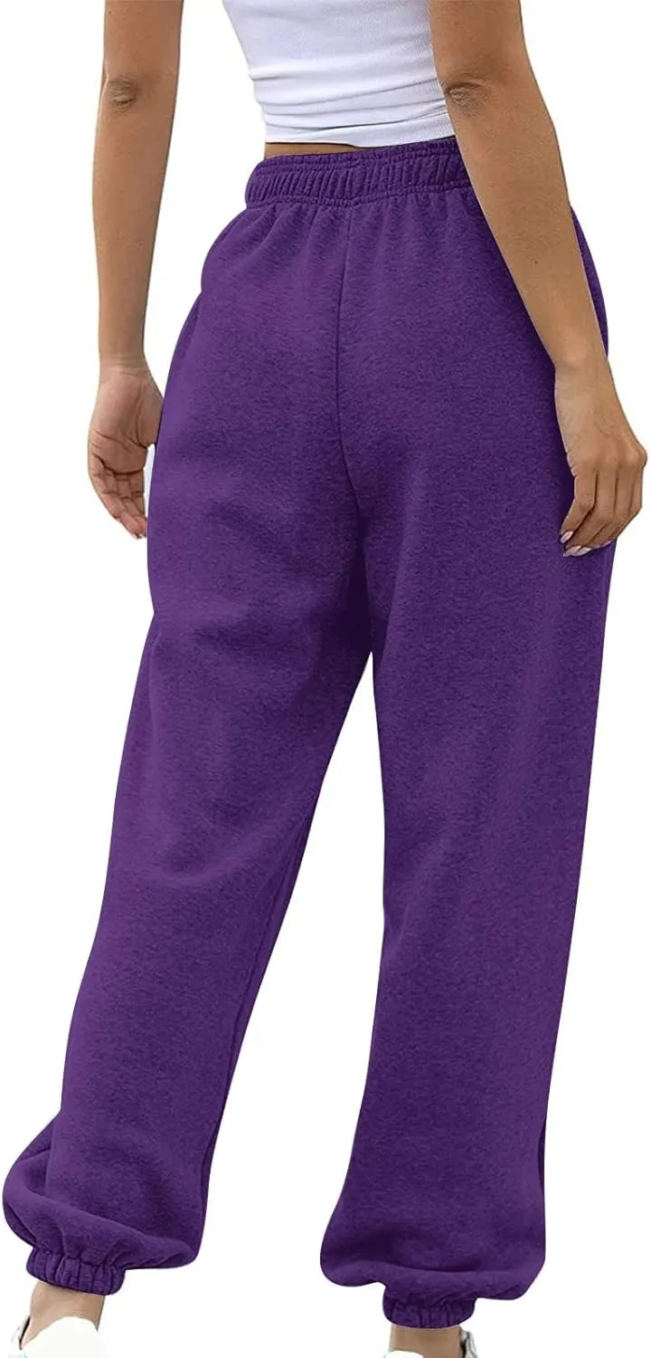 Women's Linen Blend Summer Loose Pants Low Waist Baggy Stretchy Loose Fit Pant Trousers Trendy
